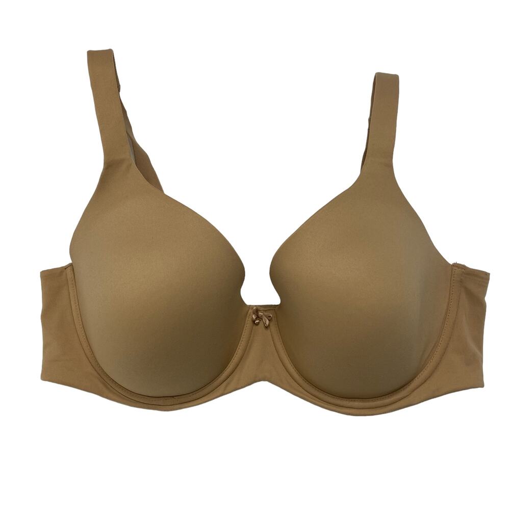 SOMA Embraceable Full Coverage Bra in Beige Size 38DD Bow Opaque Underwire